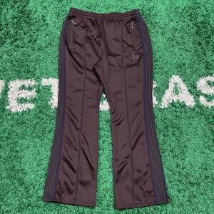 Needles Poly Boot Cut Track Pants size Medium M Brown Purple B12